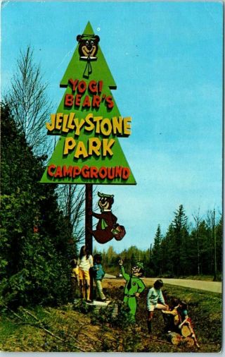 1970s Advertising Postcard " Yogi Bear 