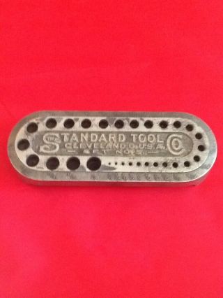 Vintage Standard Tool Co.  Drill Index No.  5 1/16 " - 1/2 " Cleveland,  Oh.