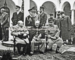 Wwii Ww2 Joseph Stalin Fdr Franklin Roosevelt Winston Churchill Photo Picture