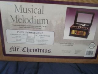 Mr Christmas Music Melodium Music Box - Plays 10 Songs - Nib