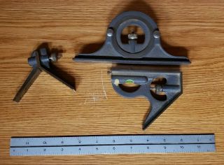 Vintage Brown & Sharpe 12 In.  Complete Combination Square w/ Protractor 4