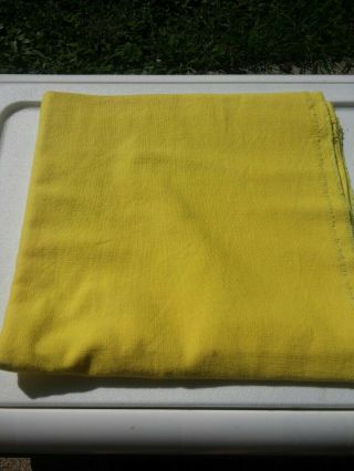 Vintage Feedsack Yellow Solid Bright Yellow 37 3/4 " X 36 1/2 "