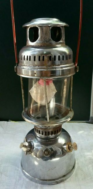 Antique Brass Made Pressure Kerosene Peromax 400 Cp Lantern (made In Germany)