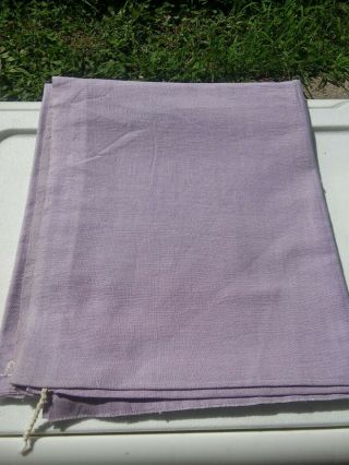 Vintage Feedsack Solid Lavender Lilac Purple Closed 35 1/2 " X 21 " Has String