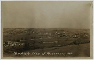 Rppc Real Photo Postcard Birdseye View Of Robesonia,  Pa.  Berks County