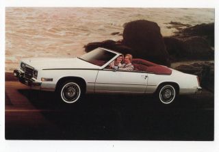 1984 Cadillac Eldorado Convertible General Motors Usa Advertising Postcard