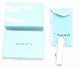 Tiffany & Co Victorinox Sterling & 18k 925 750 Swiss Army Knife W/ Box & Pouch