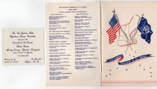 Rare 1953 Dwight Ike Eisenhower Boston Garden Program Political Ticket Mass Ma