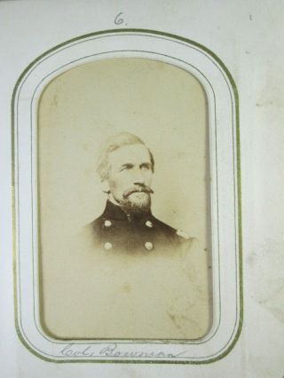 Cdv Civil War Col.  Alexander Hamilton Bowman - Wilkes - Barre Pa - Army Engineer
