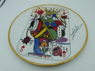Limoges France " Puiforcat " Signed Salvador Dali Limited Edition Plate - Queen