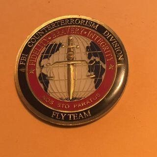 Fbi Counter Terrorism Division Fly Team Challenge Coin