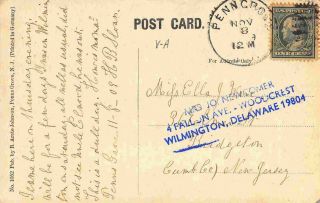 jxfr: DANSER ' S MILL PENNS GROVE NJ,  circa 1908 phototype postcard 2