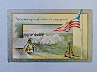 Vtg.  Patriotic Wwi Postcard " We 