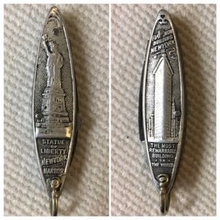 Vintage D.  Peres,  Solingen,  Germany Lady Liberty & Flat Iron,  Nyc Pocket Knife