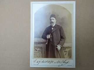 Cabinet Card Victorian Photograph Of An Ottoman Gent By Adele Of Wien