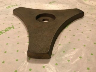 Old 3 Pound Cast Iron Floor Lamp Base Weight,  Early 1900 ' s 3