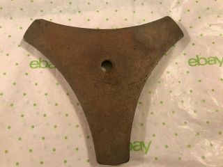 Old 3 Pound Cast Iron Floor Lamp Base Weight,  Early 1900 ' s 4