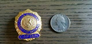 Nassau County Police Captain Mini Badge