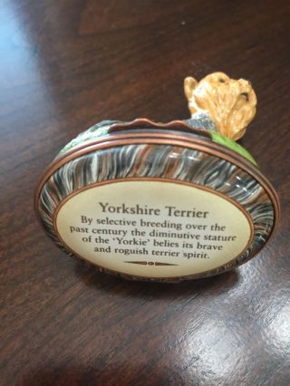 HD London - Yorkshire Terrier - Porcelain Trinket Box 8