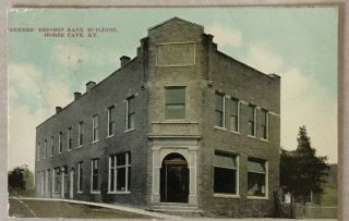 Horse Cave,  Kentucky,  Farmers’ Deposit Bank Building 1911 Post Card