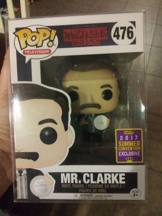 Funko Pop Stranger Things Mr Clarke 2017 Summer Convention Exclusive