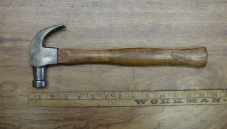 Vintage Cheney 1lb.  5.  5oz.  Nail Holding Curved Claw Ball Bearing Hammer,