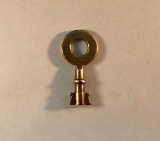 Vintage Antique 6 Lever Padlock Key Brass