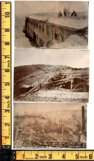 China Russian Japanese War 1904 destroyed Fort Port Arthur 3x orig Photos 4
