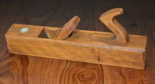 Antique Wooden Smoothing Plane,  17 " X 2 3/4 " X 6 7/8 " Tall,