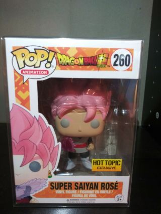 Funko Pop Dragon Ball Super Saiyan Rose Goku Black Hot Topic Exclusive