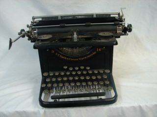 Antique L.  C.  Smith & Corona Typewriters Inc 8 - 14 For Restoration