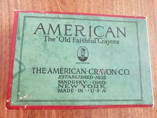 Antique Marking Crayons In Orig Box