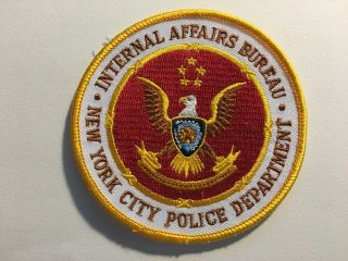 Nypd Police Internal Affairs Bureau Patch