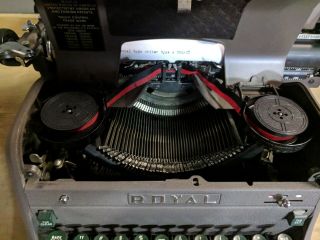 Royal HH Elite Typewriter - Wide Carriage - 1950s - Vintage - Ready to Type 5