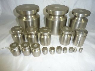 Rice Lake Scale Test Weights 1/4 Ounce to 10 Pounds 31 Pounds Total Stainless 7