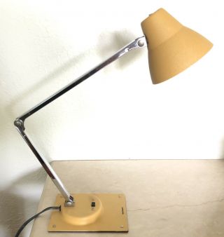 Nr Vtg Retro Lemon Yellow Tensor Lamp Mid Century Modern Adjustable Articulating