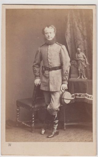 Military Cdv - London,  Soldier With Shako Cap