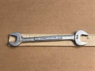 Vintage Craftsman 1/2 " X 9/16 " Double Open End Wrench =v= Series Usa Made