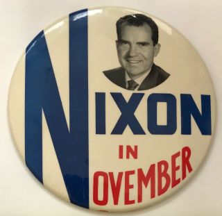 Richard Nixon 1960 (nixon In November) 6 " Diameter Cello