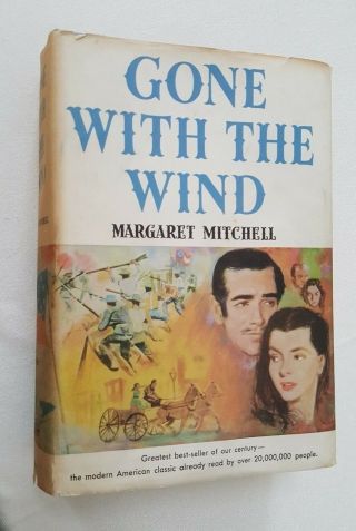 Gone With The Wind By Margaret Mitchell 1st Edition 1936 Book Club Ed Dj Vg