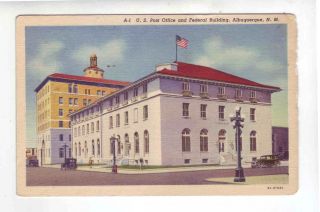 Albuquerque Mexico Us Post Office And Federal Building Posted 1941