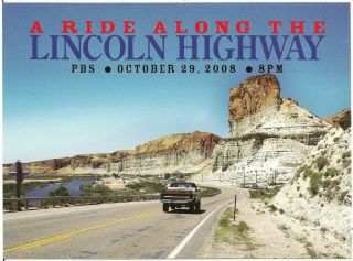Tollgate Rock Wy " A Ride Along The Lincoln Highway " Pbs Modern Postcard