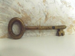 Vintage Large 5 " Brass Skeleton Key