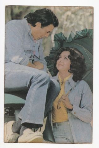 Hema Malini & Dharmendra Bollywood Postcard (venus F 55)