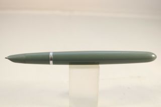 Vintage (c1950) Parker 51 Navy Grey Fountain Pen,  Stub Nib,  Spare Part