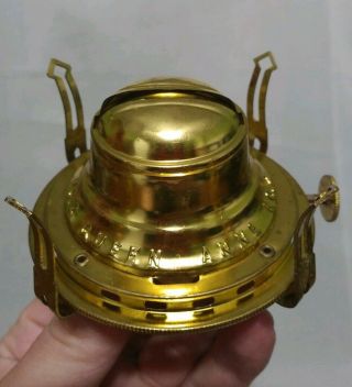 Vintage 19th C 2 Queen Anne Oil Kerosene Lamp Brass Burner Look No.  2 Nos