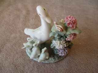 Lladro 1439 How Do You Do Mother Duck And 3 Ducklings -