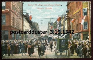 1542 - TORONTO 1910s King & Yonge Streets.  Nasmiths Lunch Room Advertising 2