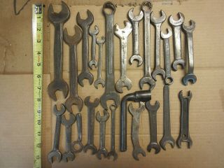 24 Vintage Wrenches Antique Auto Old Farm Tractor Hand Tools 15 Different Names