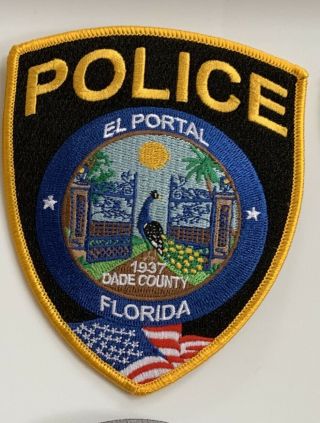 El Portal Police State Florida Fl Patch Colorful
